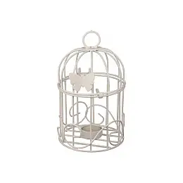 Подсвечник клетка BonaDi 20х12 см White (11092015)