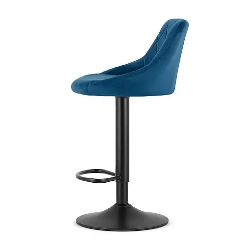 Барний стілець LEOBERT KAST Blue (Aksamit)