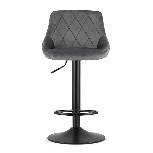 Барний стілець LEOBERT KAST Grey (Aksamit)