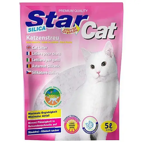 Сілікагелевий наповнювач для котячого туалету Agros Trading StarCat 5 л