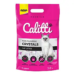 Наполнитель для кошек силикагель Calitti CRYSTALS 3,8 л