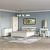 Спальня Эверест Комплект 2 (модульная - 5 элементов) с комодом Бриз К-6 (ролики) нимфея альба (EVR-2598)