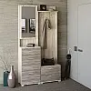 Прихожая Бриз-1 Эверест с тумбой для обуви ТО-4 сонома + трюфель (EVR-2664)