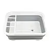 Сушилка для посуды RIAS складная силиконовая White-Gray (3_01659)