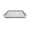 Сушилка для посуды RIAS складная силиконовая White-Gray (3_01659)