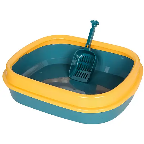Туалет лоток для кошек Taotaopets 225501 46*38*13 см Indigo с лопаткой