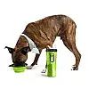 Бутылка для тварин Snack-Duo для води і корму зі складною мискою Green (3_03743)