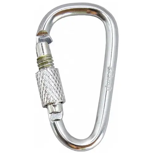 Карабін алюмінієвий з муфтою 5 см Tramp UTRA-299 Silver N