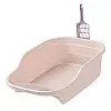 Туалет для кішок з лопаткою Lesko DT308 Pink лоток для кота