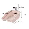 Туалет для кішок з лопаткою Lesko DT308 Pink лоток для кота