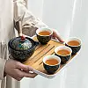 Чайный набор из 6 предметов Lesko blue для китайской чайной церемонии пуэра керамический
