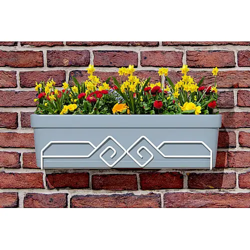 Металлическая подставка для цветов и вазонов Adore Décor 12х16х51 см Белый