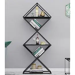 Книжковий стелаж I loft you 180х70х30 см Чорний (2099252512)