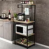 Стеллаж для микроволновки I loft you 150х40х60 см Черный (2101326435)