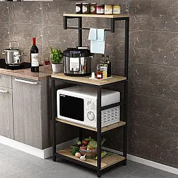 Стеллаж для микроволновки I loft you 150х40х60 см Черный (2101326435)