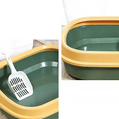 Туалет для кошек Taotaopets 225501 Green лоток с лопаткой