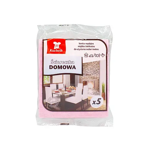 Тряпки для уборки вискозные Kuchcik 33*35 см 5 шт