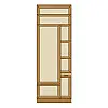 Прихожая Дарья Секция 0,8 м (крыша 16 мм) МАКСИ МЕБЕЛЬ Дуб сонома (5102783)