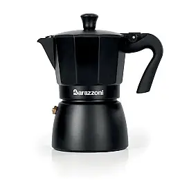 Гейзерная кофеварка Barazzoni Deluxe на 6 чашек Черный (1519)