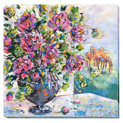 Набор для вышивки бисером "Ранее утро" Abris Art AB-618 30х30 см
