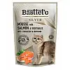 Паштет - мус для котів Basttet'o з лососем пауч 85 г (28шт/уп