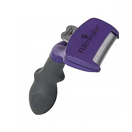 Фурминатор для котів з короткою шерстю FURminator розмір M/L до 5см з кнопкою самоочищення
