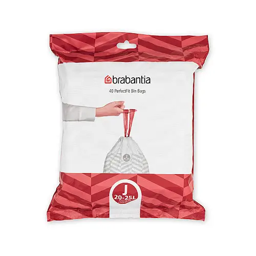 Набір пакетів для сміття Brabantia 23 л J 40 шт Білий