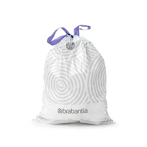 Набір пакетів для сміття Brabantia 15/20 л D 20 шт Білий