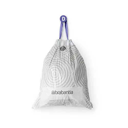 Набір пакетів для сміття Brabantia 15/20 л D 20 шт Білий