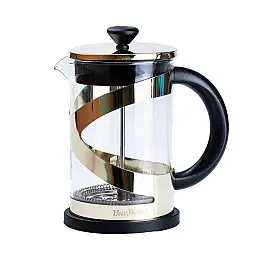 Френч-пресс стеклянный чайник TS Kitchen Haus Roland 800 мл с фильтром золото (HP33540PGL)