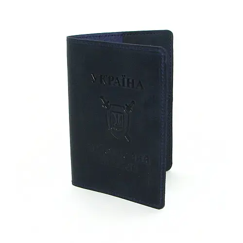 Шкіряна обкладинка на військовий квиток DNK Leather -Military-doc-H-col.K