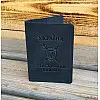 Шкіряна обкладинка на військовий квиток DNK Leather-Military-doc-H-col.J чорний