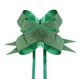 Бант-затяжка Lesko Green 33 мм для подарків