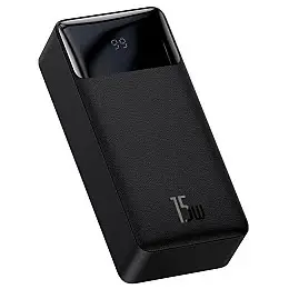 УМБ Power Bank BASEUS Bipow PPDML-K01 30000mAh 2USB, Type-C 3A 15W QC чорний