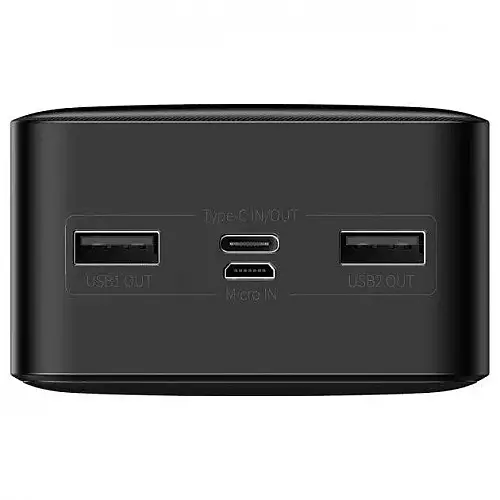 УМБ Power Bank BASEUS Bipow PPDML-K01 30000mAh 2USB, Type-C 3A 15W QC чорний
