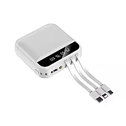 Внешній акумулятор Power Bank WDW 25000mah білий