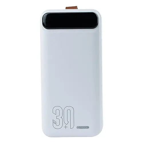 УМБ Power Bank Remax Proda PD-P96 Серія Leading 2A Micro-usb Type-C 30000 mAh Білий