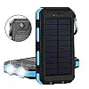 УМБ Power Bank Solar ES1600 фонарик + компас с солнечной панелью 16000 mAh Влагозащищен (ES16000)
