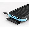 УМБ Power Bank Solar ES1600 фонарик + компас с солнечной панелью 16000 mAh Влагозащищен (ES16000)