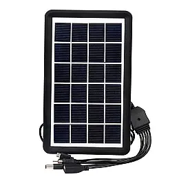 Сонячне зарядний пристрій Easy Power EP-0902 5в1 6V 3W Black (3_02832)