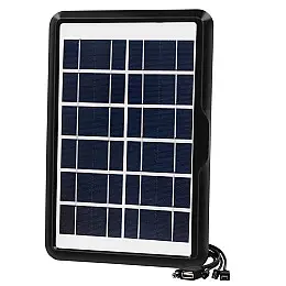 Сонячна зарядна станція Easy Power EP-0606A 5в1 6V 6W Чорна (3_02833)