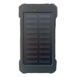 УМБ Power Bank Solar 10000mAh повербанк с солнечной панелью и фонариком Black (11228-hbr)