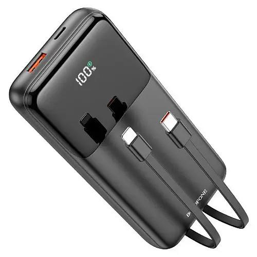 УМБ 20000mAh Power Bank BOROFONE BJ22A PD20W с кабелями Black