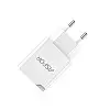 Сетеве зарядний пристрій Aspor A826 PD (20W/USB/Type-C) + кабель Type-C – Type-C - білий