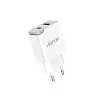 Сетеве зарядний пристрій Aspor A826 PD (20W/USB/Type-C) + кабель Type-C – Type-C - білий