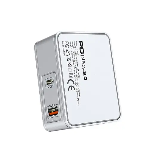Сетеве зарядний пристрій Aspor A839 45W PD QC (UCB C+A) - білий
