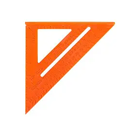 Угольник плотника MASTERTOOL 180 мм пластиковий 30-3516