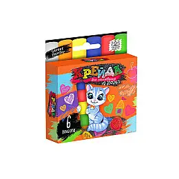 Мел для рисования на асфальте Danko Toys MEL-02-01U 6 шт маленький