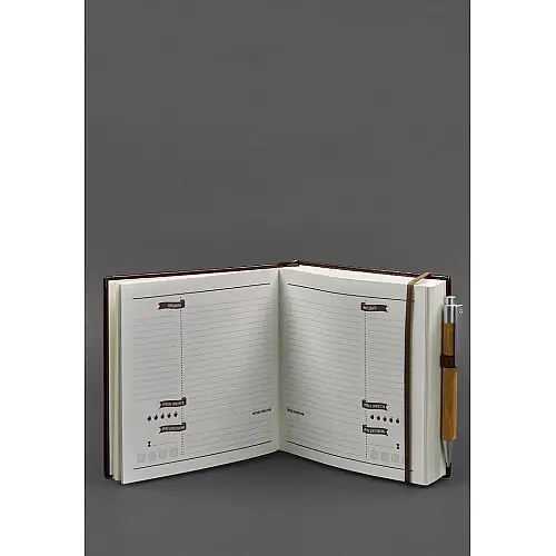 Кук-бук для записи рецептов Книга кулинарных секретов в коричневой обложке BlankNote