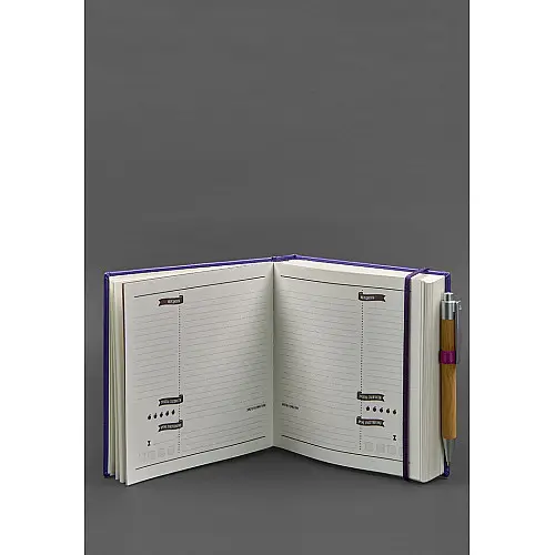 Кук-бук для записи рецептов Книга кулинарных секретов в фиолетовый обложке BlankNote